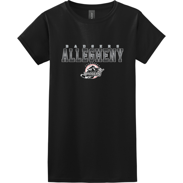 Allegheny Badgers Softstyle Ladies' T-Shirt