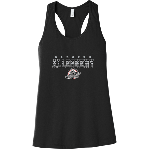 Allegheny Badgers Womens Jersey Racerback Tank