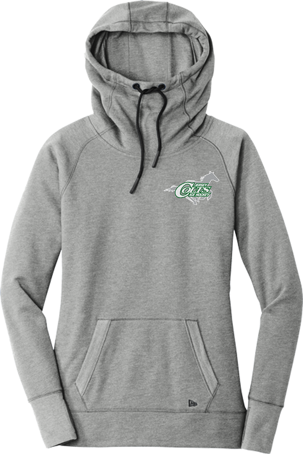 NJ Colts New Era Ladies Tri-Blend Fleece Pullover Hoodie