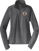 Biggby Bobcats Ladies Sport-Wick Stretch 1/4-Zip Pullover
